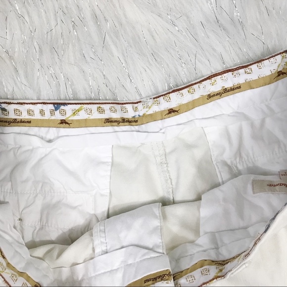 Tommy Bahama 100% Silk Beige Shorts Size 38 - Picture 3 of 5